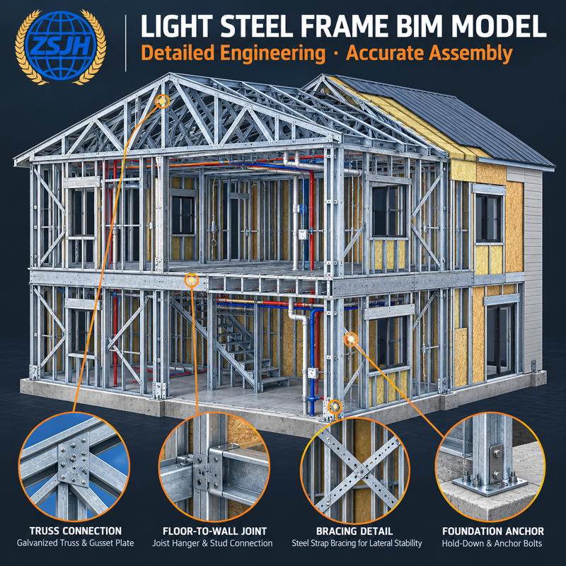 custom-light-steel-frame-building-bim-model