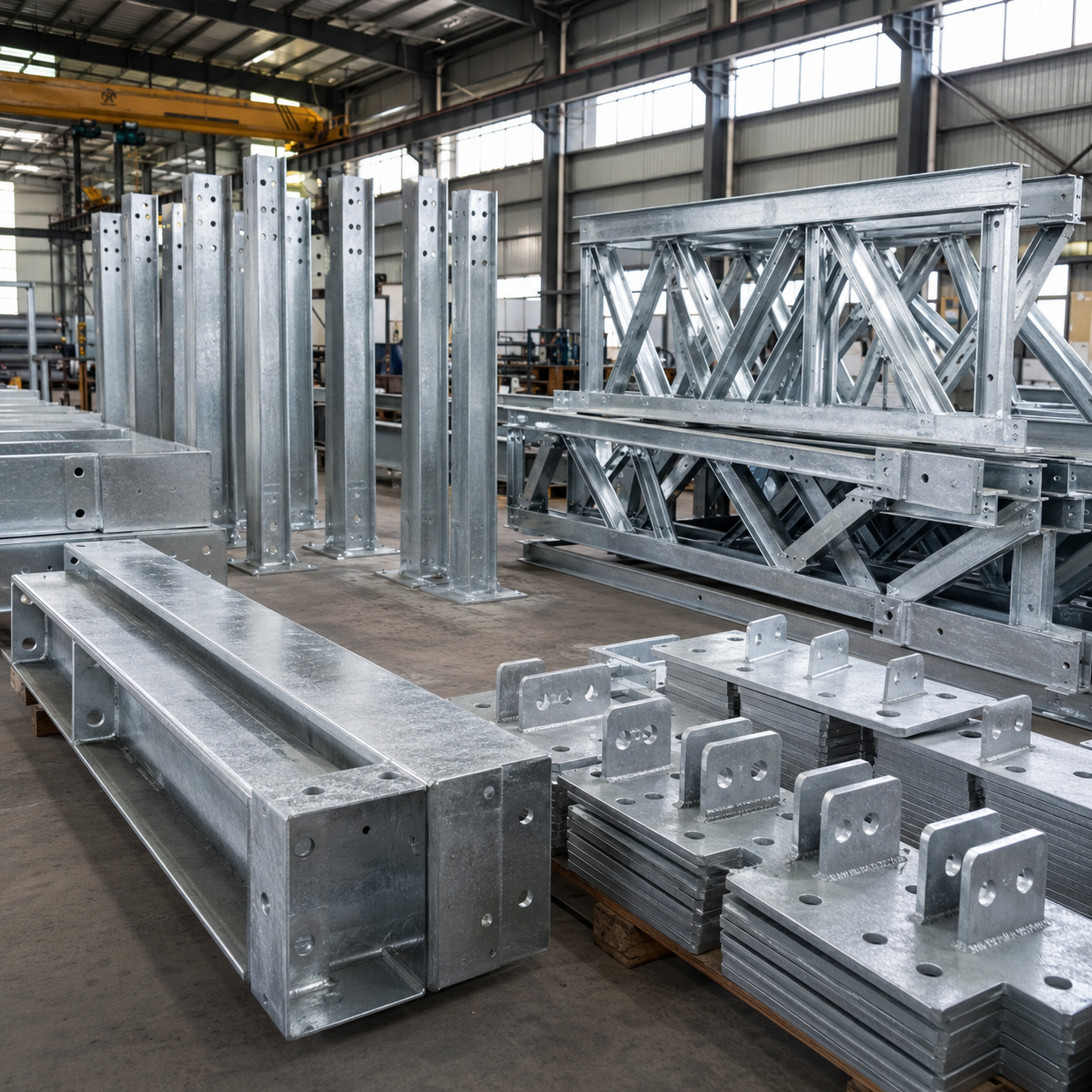 Galvanized Steel Structure Fabrication (6) Galvanized Steel Structure Fabrication (6)