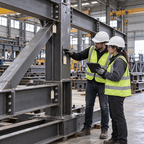 steel-shop-drawing-review-of-fabricated-beam-column-assembly