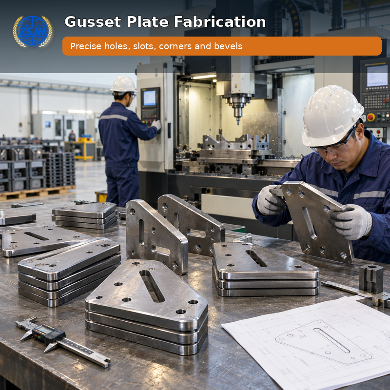 04-custom-steel-gusset-plates-fabrication-process