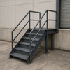 Hot-Dip Galvanized Steel Stairway for Safe Industrial and Outdoor Access