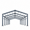 Heavy-Duty Primary Steel Frame System for Prefabricated Steel Buildings