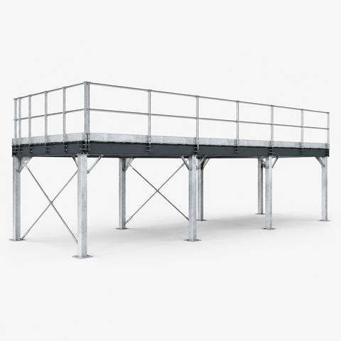 Custom Industrial Steel Platform Structure for Factories and Warehouses