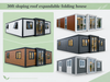 30ft Double-Wing Expandable Modular House with Sloped Roof | Modern Prefab Living Unit