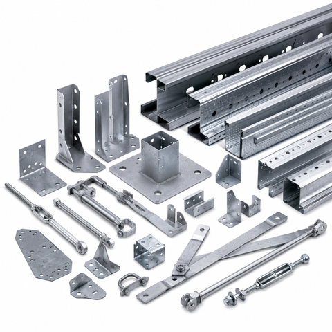 Custom Galvanized Secondary Steel Structure for Industrial Steel Buildings