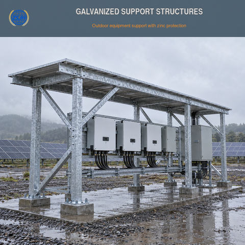 Hot-Dip Galvanized Steel Support Structures