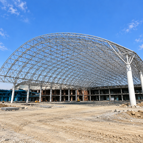 Large-Span Steel Grid Roof System for Industrial & Commercial Projects