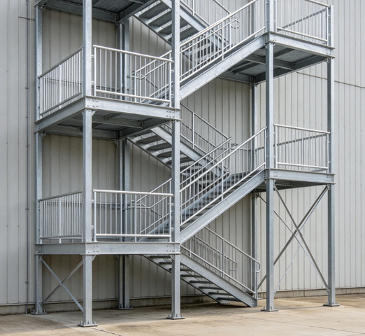 Steel Stair Structure Manufacturer | Industrial Metal Staircase & Steel Access Stair System