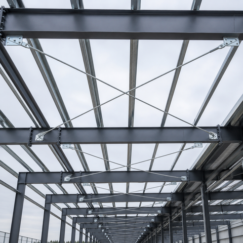 Roof Bracing System Reliable Structural Stability for Steel Buildings