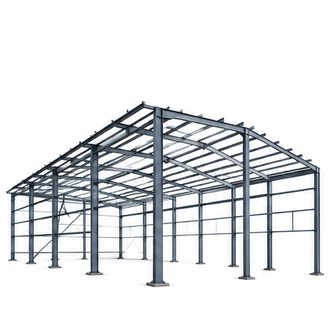 Heavy-Duty Primary Steel Frame System for Prefabricated Steel Buildings