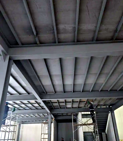 Prefabricated Steel Mezzanine Floor Framing for Industrial Buildings