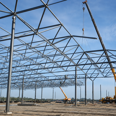 Large Span Steel Space Frame Structure Manufacturer