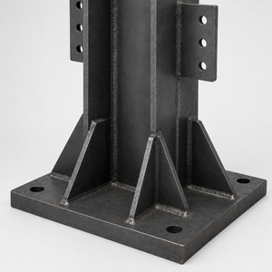 Heavy-Duty Welded Steel Support Columns for Structural Projects