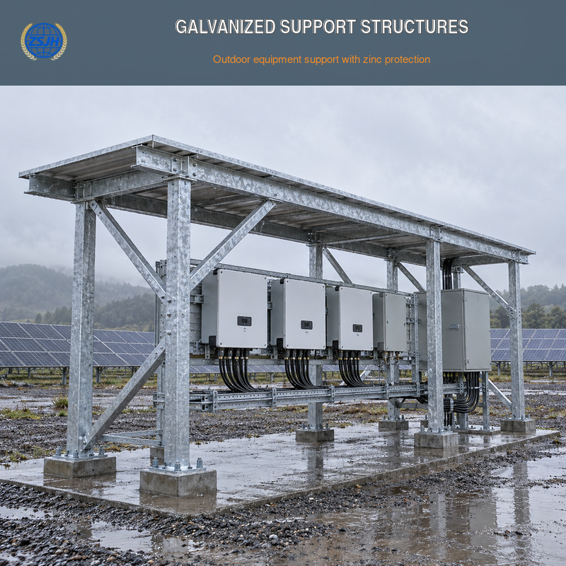 01-hot-dip-galvanized-support-structures
