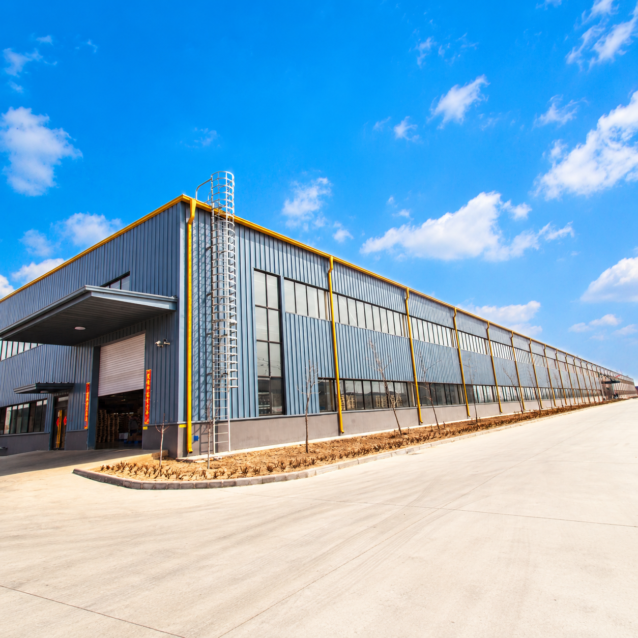 Large Span Prefabricated Metal Steel Structure Warehouse Construction Building