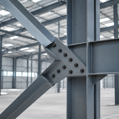 Custom Steel Structure Connection System for Industrial Buildings