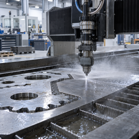 High Precision Waterjet Cutting Service for Metal Fabrication