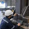 Dimensional and weld inspection of a drawing-customized heavy steel component