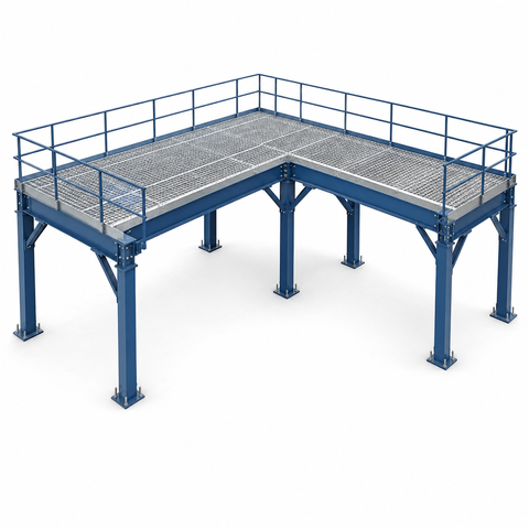 Modular Steel Platform System for Industrial Space Expansion