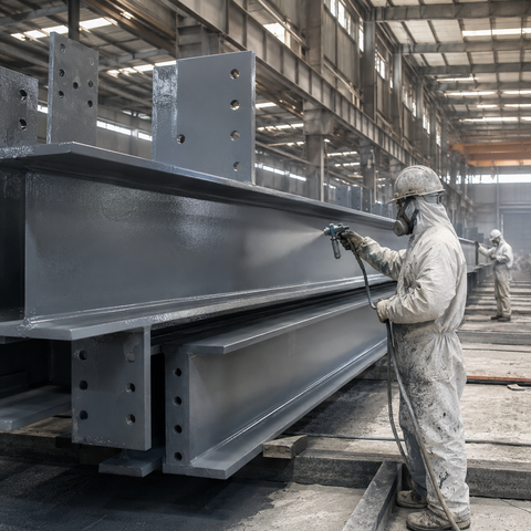 Professional Steel Structure Painting Service | Anti-Corrosion Protective Coating for Structural Steel
