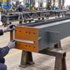 Quality inspection of custom industrial structural steel frames