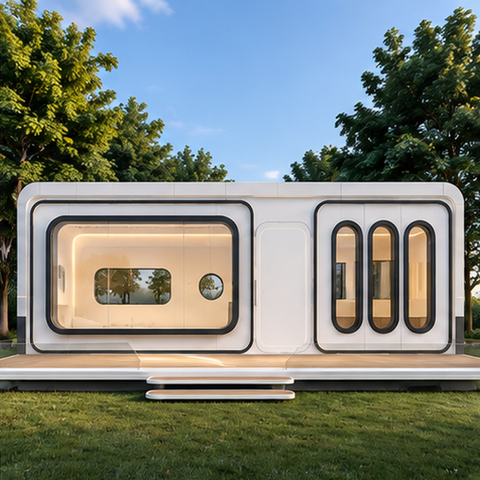 Modular Space Capsule House | Luxury Prefab Cabin for Resorts, Hotels & Campsites