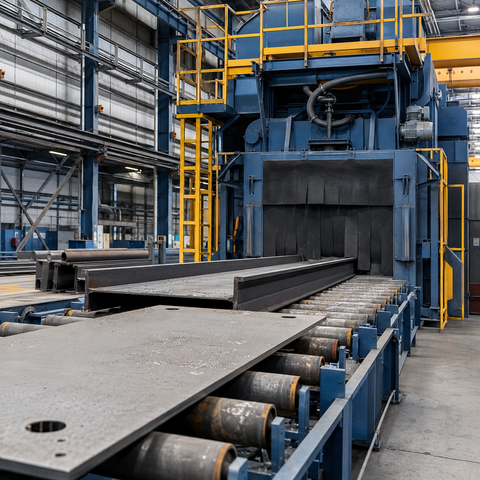 Steel Shot Blasting Service for Structural Steel & Metal Surface Preparation