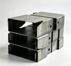 High-quality custom metal parts manufactured by laser cutting, CNC bending, welding, grinding and surface treatment