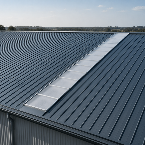 Steel Building Roof System for Warehouses, Workshops and Industrial Facilities