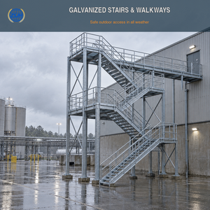 Hot-Dip Galvanized Steel Stairs and Walkways