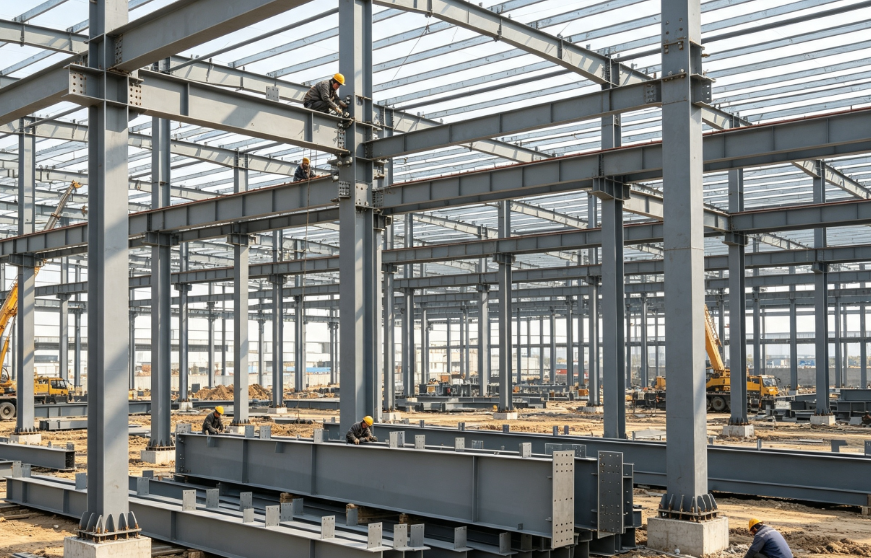 Welded H‑Beam Structural Steel Components (6)