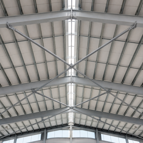 Custom Steel Roof Stabilization Bracing System
